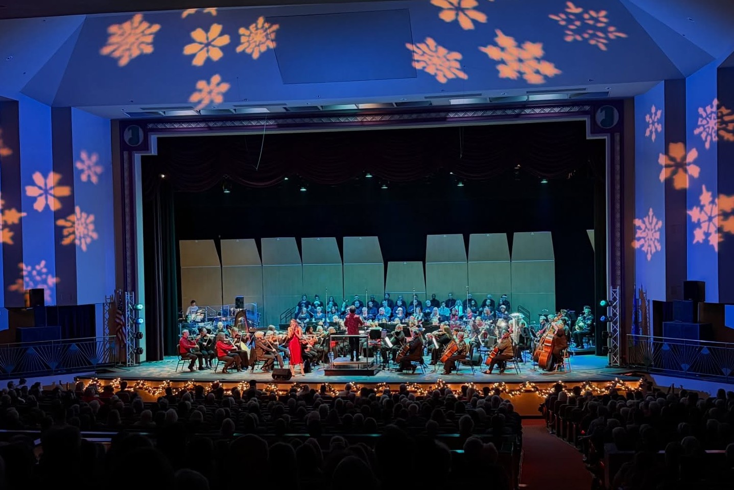 The Signature Symphony performing Christmas music for the annual Christmas in Tulsa performance.